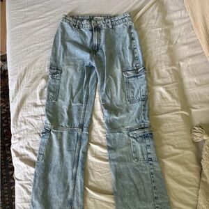 Zara jeans YKK cargo style